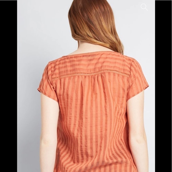 NWT Mod Cloth Boxy Linen Blend Blouse - Picture 7 of 16